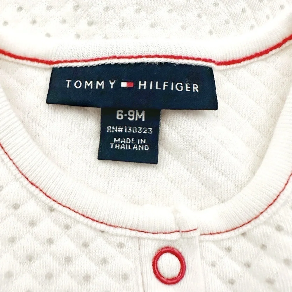 Tommy Hilfiger | Quilted Long Sleeve Romper (6-9 mos)